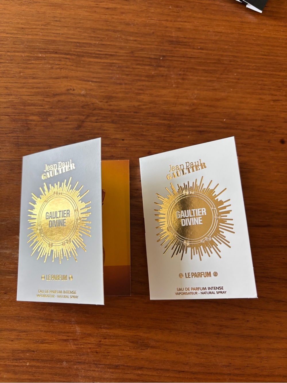 Jean Paul Gaultier Divine Le Parfum 1.5ml x2 Spray Samples NWT